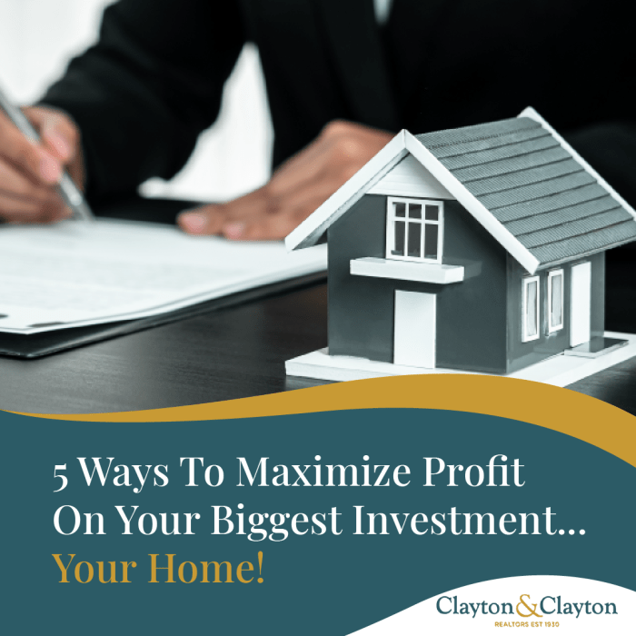 5 Ways To Maximize Profit On Your Biggest Investment...Your Home!