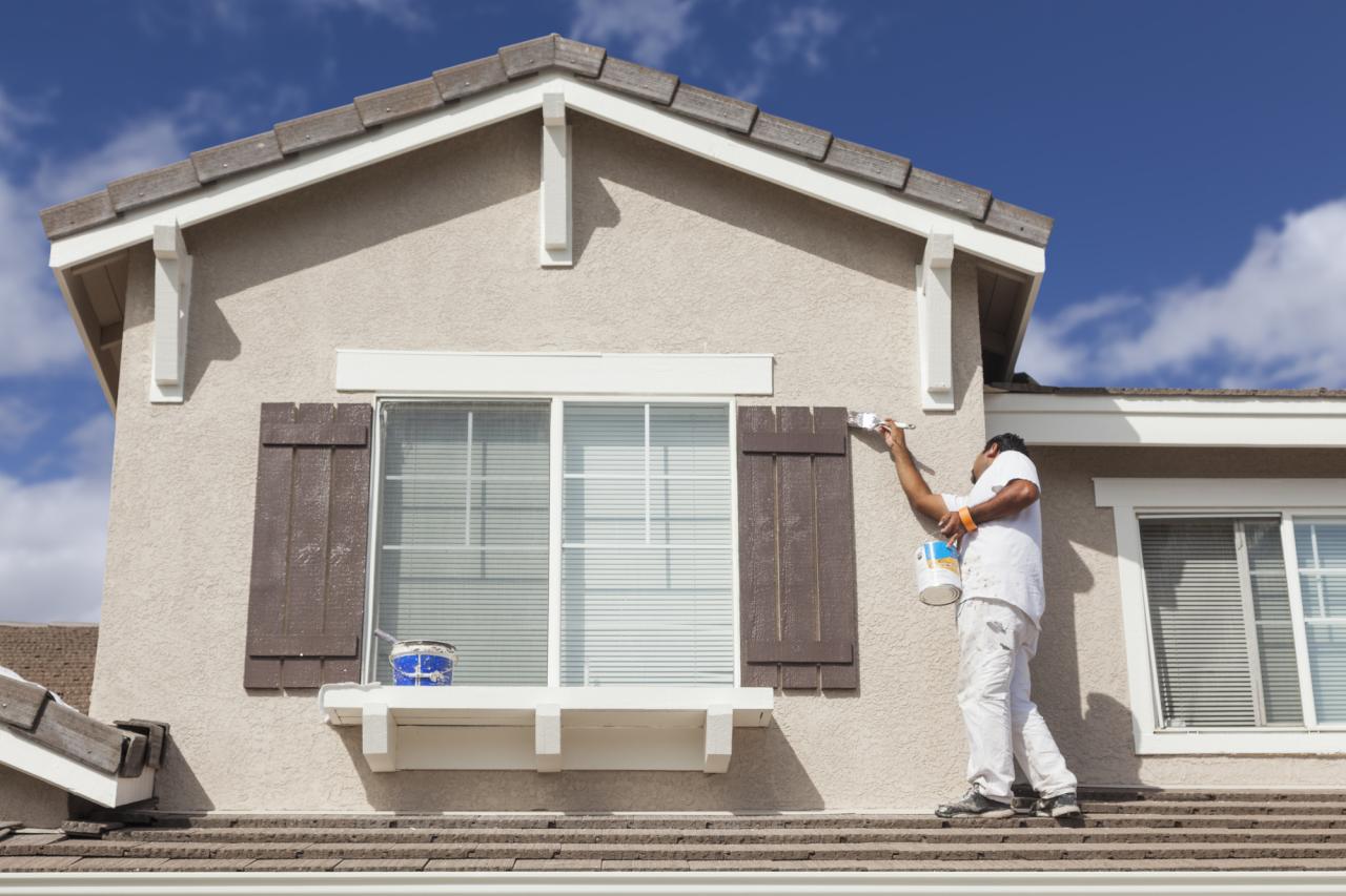 Painting exterior house residential painters services chip blue exteriors company